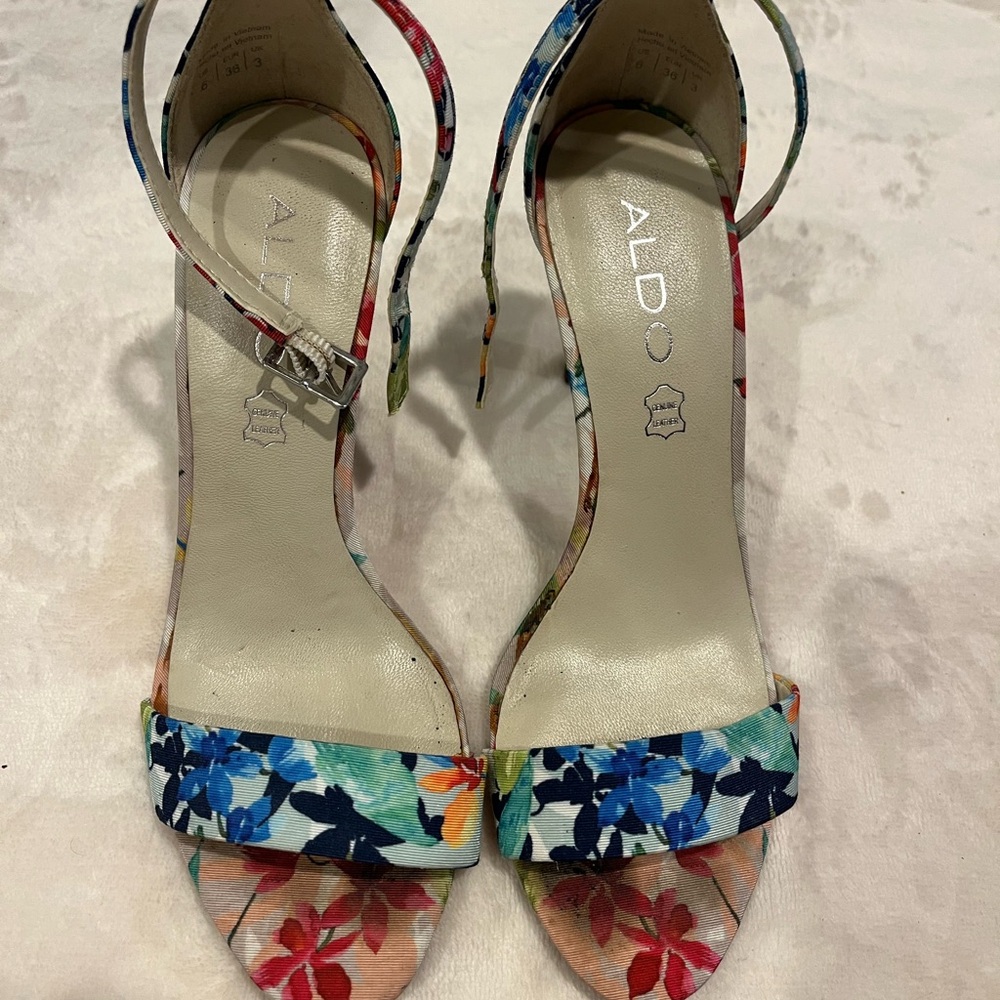 Aldo Women's Multicolor Floral Heels